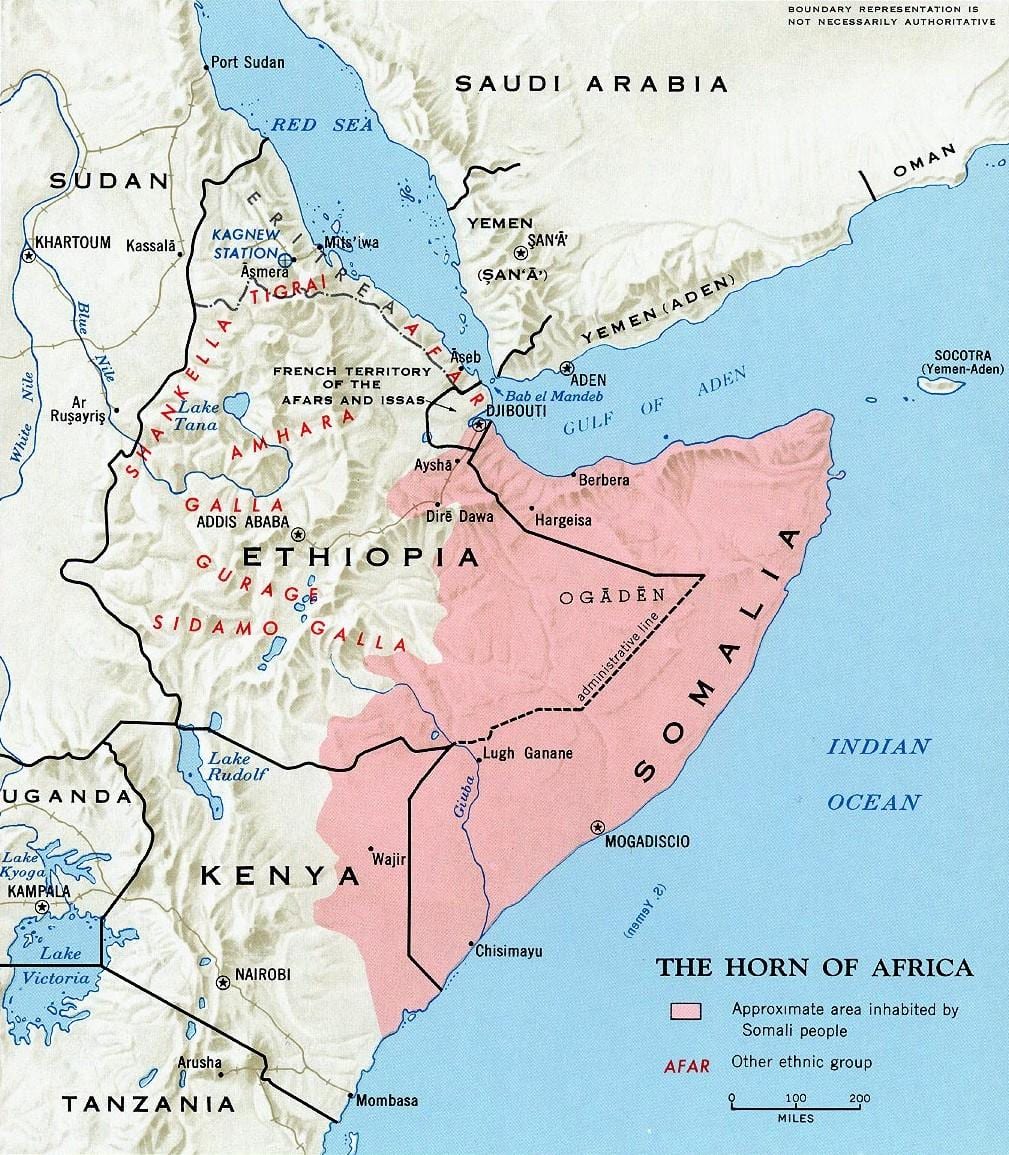 nord-østlige Kenya kort
