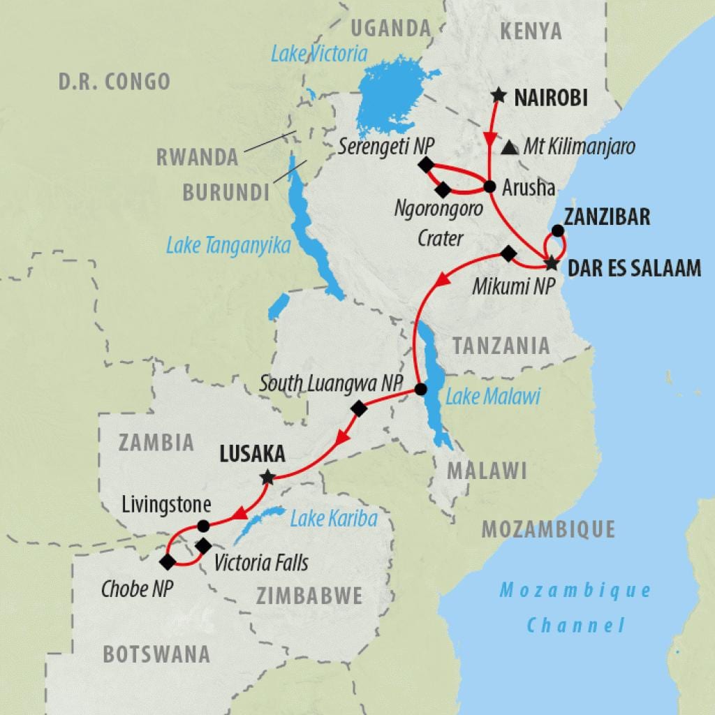 kort af kort hurtig Kenya