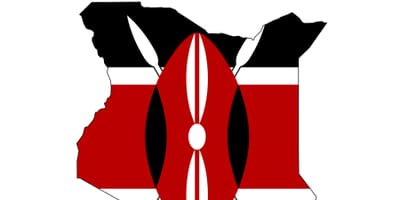 Kort over Kenya flag