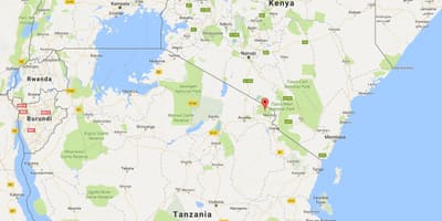 Verden kort, der viser, Kenya