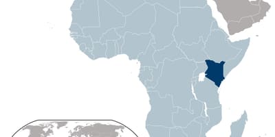 Kenya kort placering